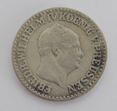 1 Silbergroschen 1857 A 30 einen Thaler Scheidemünze Friedrich Wilhelm IV 2,04g