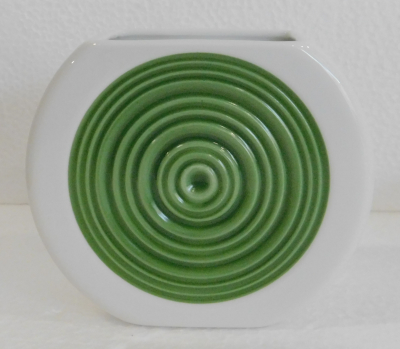 OP Art Vase Thomas Design Baumann grüner Kreis 10cm