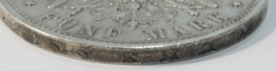 5 Mark Deutsches Reich Bayern 1903 D Otto Silber 900 27,6 g Ø3,8cm