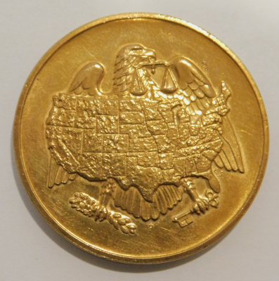 Medaille 1969 Department of the Treasury Philadelphia USA Ø3,8cm