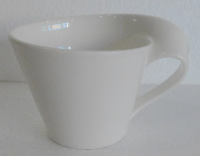 Villeroy & Boch New Wave Kaffeetasse Frühstückstasse weiß Ø9,7cm #b
