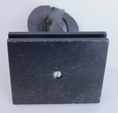 Kleine abstrakte Bronze Skulptur Christoph Wank ZDF Kleinkunstpreis 11,5cm