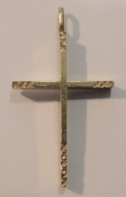 Vintage Anhänger kleines Kreuz Amerikaner 3x2cm