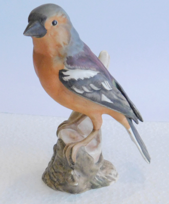Porzellanfigur Vogel Buchfink Goebel 38 127 13 Bisquitporzellan 12cm