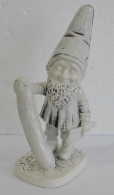 Porzellanfigur Co-Boy Goebel Well 507 Zwerg Wichtel Wim mit Wurst 20cm