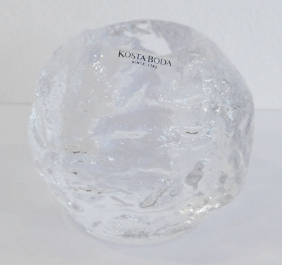 Teelichthalter snowball Kosta Boda Design Ann Wärff Ø8 H7-7,5cm