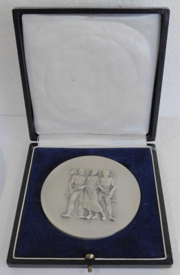 Plakette Medaille Heinrich Moshage Pfälzische Wirtschaft Ø8cm
