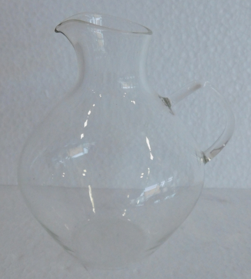 Kännchen kleiner Krug Wasserkännchen Jenaer Glas Schott Design Löffelhardt ca.375ml 12cm