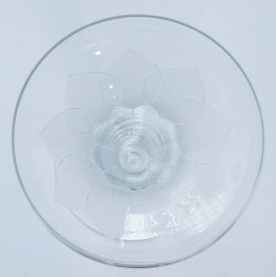 Rosenthal Lotus Relief 1 Kerzenleuchter / Vase / Sektglas 16,3cm Entw. R. Latham