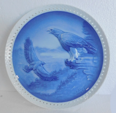 Wandteller Steinadler Jahresteller 1989 Hutschenreuther Hans Achtziger 23cm