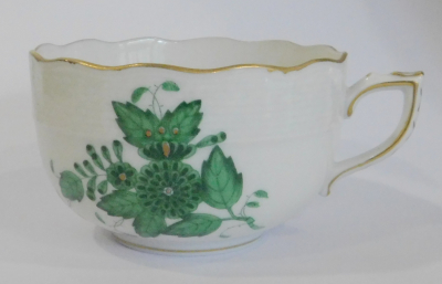 Teetasse Herend Apponyi grün Ø8,8 H5,2cm #f