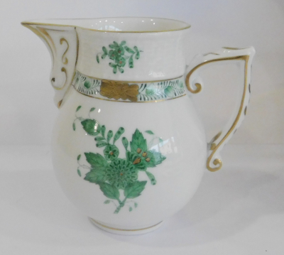 Milchkännchen Herend Apponyi grün 635/AV 9cm
