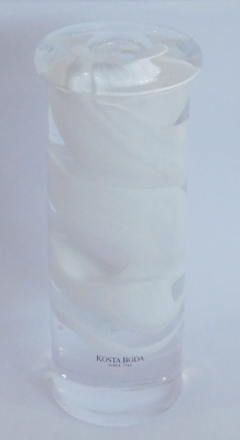 Kerzenleuchter Kosta Boda Atoll Design Anna Ehrner weiß 14,5cm