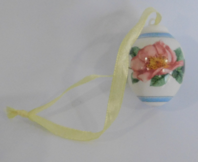 Mini Ei Hutschenreuther Heckenrose rosa 5cm Frühling Ostern