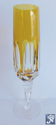 Champagnerflöte Sekt Glas Römer Nachtmann Antika bernsteinfarben 21,5cm #b