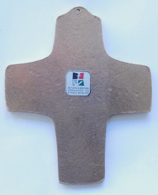 Bronze Kreuz Jesus Liebe ist unser Schatz Butzon & Bercker 10,2x8,5cm
