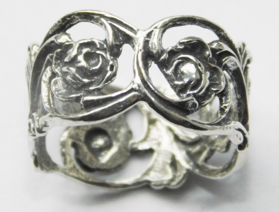 Serviettenring Widmann Hildesheimer Rose 800er Silber 