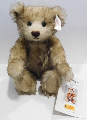 Original Steiff Teddy Touristenbär Deutschlandbär Nr. 671135 Knopf Fähnchen 22cm