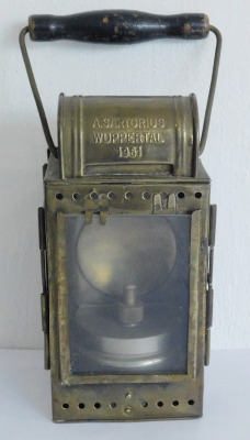 Bahnlampe Signallampe A Sartorius Wuppertal 1961 Eisenbahnlampe Bahnhofslampe DB