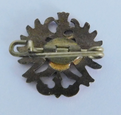 Altes Abzeichen Nadel Brosche Tiroler Adler mit Email Tirol Österreich Ø1,6cm