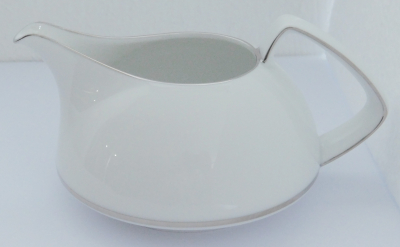Milchkännchen Rosenthal TAC Gropius weiß mit Platinrand