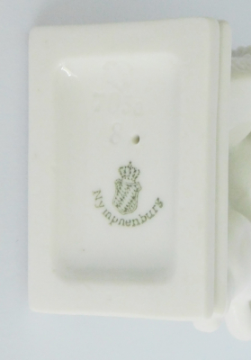 Porzellanfigur bayerischer Löwe mit Wappen Nymphenburg Rauch 705a I. Wahl 9c