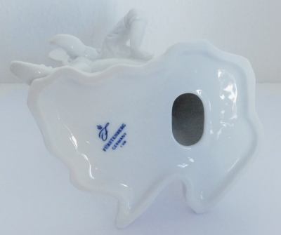 Porzellanfigur Till Eulenspiegel Fürstenberg weiß 19cm