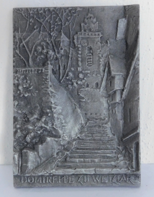Buderus Eisenguß Relief Kunstguss Wetzlar Domtreppe 11,8x8,4cm