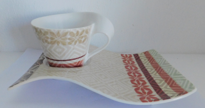 Villeroy & Boch New Wave Okavango limited 2007 Kaffeetasse + Partyplate