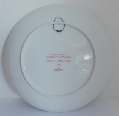 Wandteller Rosenthal Künstlerteller 2 Pax Design Paul Wunderlich Ø26cm