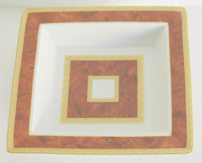 Eckige Schale Schälchen AK Kaiser Allegro 2108 Design K. Nossek 14,8x14,8cm