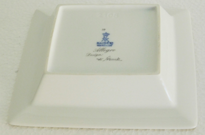 Eckige Schale Schälchen AK Kaiser Allegro 2108 Design K. Nossek 14,8x14,8cm