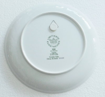 Wandteller Rosenthal Design Otmar Alt Ein Zeichen setzen Künstlerteller Ø26cm