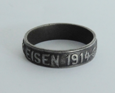 Patriotischer Ring Gold gab ich für Eisen 1914 Reservistika I. WK