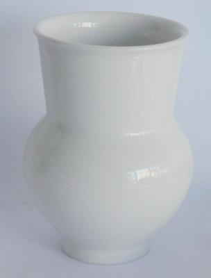 Vase Halle 00 Hallesche Form weiß KPM Berlin Entw. Friedlaender I. Wahl 9cm