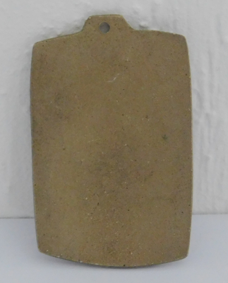 Kleiner Bronze Relief Anhänger Josef Egino Weinert 4,5x3cm