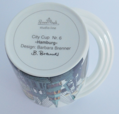 Rosenthal Cupola City Cup Nr. 6 Hamburg Design Barbara Brenner #b