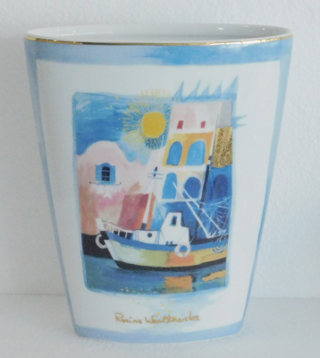 Große Vase Goebel Design Rosina Wachtmeister Ritorno a Porto 23,5cm