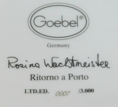 Große Vase Goebel Design Rosina Wachtmeister Ritorno a Porto 23,5cm