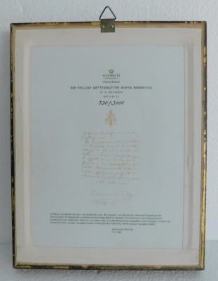 Porzellanbild Heinrich Ikone Gottesmutter Szeta Bogoritza