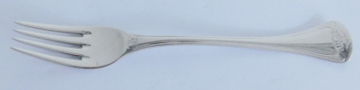 1 Menugabel Auerhahn Rose der Fayence Edelstahl 18/8 19,4cm