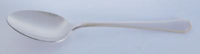 1 Menulöffel Auerhahn Prodomino Edelstahl 18/8 Goldrand 20cm