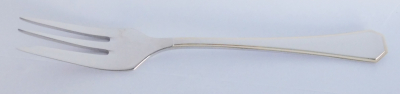 1 Kuchengabel Auerhahn Prodomino Edelstahl 18/8 Goldrand 15,1cm