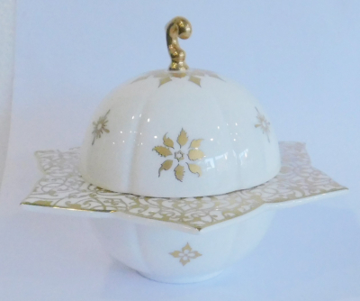 Deckeldose Bonbonniere Villeroy & Boch Splendor Golddekor