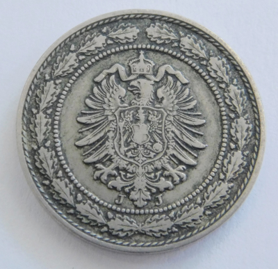 20 Pfennig Deutsches Reich 1887 J