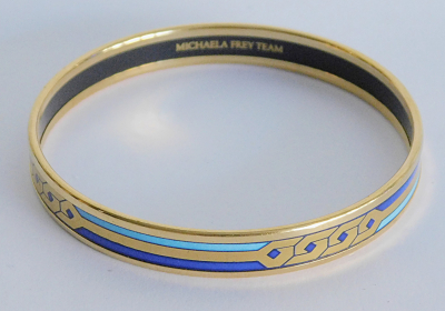 Design Armreif Michaela Frey Team blau-gold Ø6,7cm