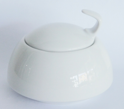 Zuckerdose Rosenthal Tac weiß Design Gropius Ø9,5 H5,7cm