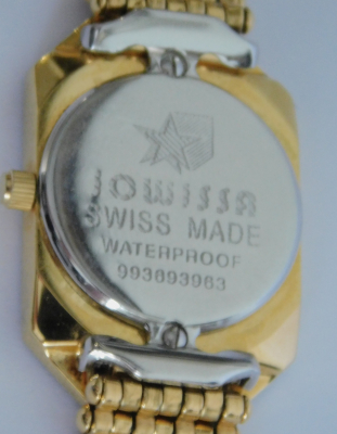 Elegante Damenarmbanduhr DAU Jowissa Swiss Made lila / Edelstahl goldfarben