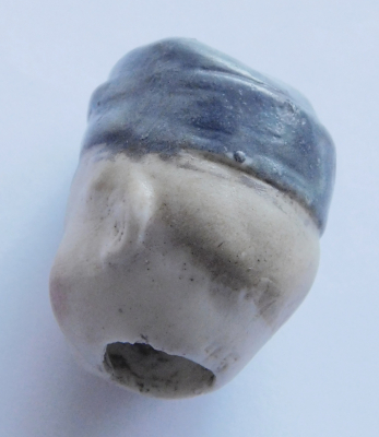 Porzellanpuppe Kind Soldat blaue Mütze I. WK 11008 Heubach ? defekt Ersatzteile