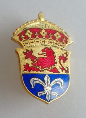 Abzeichen Nadel Brosche Wappen Darmstadt 2,5x1,7cm Andenken